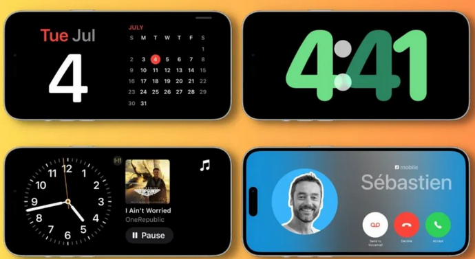 邻水苹果手机维修分享iOS17横屏充电待机显示有什么好处 