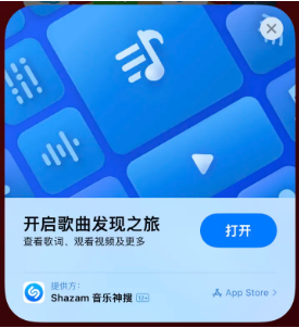 邻水苹果14维修站分享iPhone14音乐识别功能使用方法 